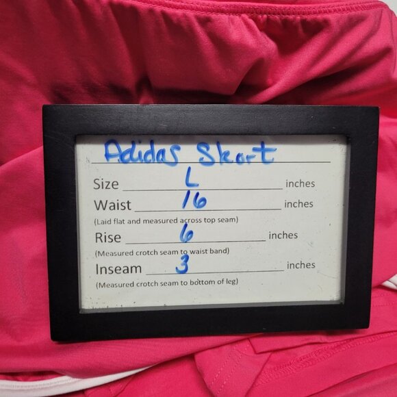 Adidas Skort Tennis Golf Pink Womens Large Wrap Summer Sport Athletic Clima Lite - Picture 6 of 9